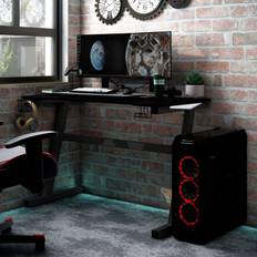 Gamerbord Med LED Og Z-Formede Ben 90x60x75 cm