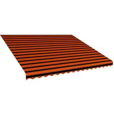 Multikleur Terraszonweringen vidaXL Luifeldoek 450 x 300 cm Canvas Oranje en Bruin