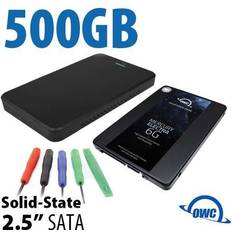 Festplatten DIY SSD Upgrade Bundle: OWC Express USB 3.2 (5Gb/s) Portable Storage Enclosure 500GB OWC Mercury E