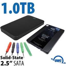 Festplatten DIY SSD Upgrade Bundle: OWC Express USB 3.2 (5Gb/s) Portable Storage Enclosure 1.0TB OWC Mercury E