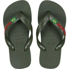 Rouge Tongs Havaianas Brasil Logo 0869 Unisex - Vert