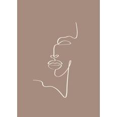 Papper Posters Venture Home Poster - Siluette - Brown Poster 50x70cm