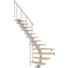 Trapper Dolle Hamburg Kvartsvingstrappe Pearl Grey 259 - 301 cm