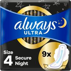 Always Ultra Secure Night Pads Wings 9-pack