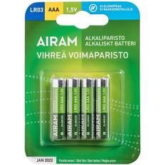 Batterier & Laddbart Airam Gröna Powerbatterier AAA LR03 4-pack