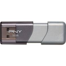 Memory Cards & USB Flash Drives PNY 32GB Turbo Flash Drive USB 3.0 P-FD32GTBOP-GE