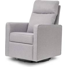 Gray Sitting Furniture DaVinci Gabby Pillowback Swivel Glider