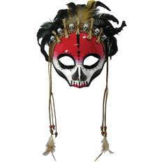 Red Half Masks Forum Novelties Voodoo Face Mask