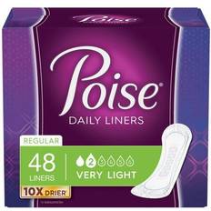 Pantiliners Daily Incontinence Panty Liners, Very Light Absorbency Regular Length 12-pack