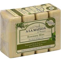 A la Maison de Provence Hand & Body Bar Soap Rosemary Mint 4 4-pack