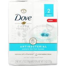 Kylpy- ja Suihkutuotteet Dove Care & Protect, Antibacterial Beauty Bar, 2 Bars 3.75 106 12-pack