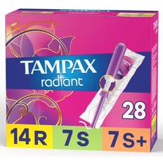 Menstrual Protection Tampax Radiant Triple Regular/Super/Super Plus 28-pack