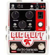 Electro Harmonix Big Muff Pi Hardware Plug-In Harmonic Distortion/Sustainer Effects Pedal White