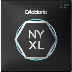 Elgitarrsträngar D'Addario Gitarrsträngar – NYXL elgitarrsträngar – NYXL1152-3P – oöverträffad styrka, inställningsstabilitet, förbättrad mellanklass – för 6 stränggitarrer – 11-52 medium topp/tung botten, 3-pack