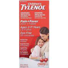 Medicines Tylenol's Children's Cherry Pain Reliever contains acetaminophen on little stomachs to reduce your little