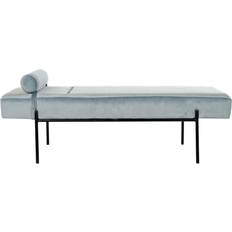 Metal Sofás Dkd Home Decor Chaise Longue Poliéster Azul Cielo 140 x 59 x 42 cm Sofá 140cm