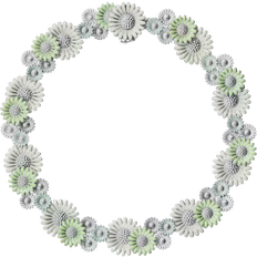 Georg jensen halskæde daisy Georg Jensen Daisy Necklace - Silver/White/Green