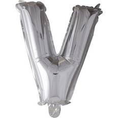 V Bogstavballoner Fiesta Letter Balloons V 100cm Silver