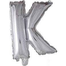 K Bogstavballoner Fiesta Letter Balloons K 100cm Silver