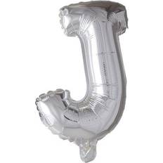 J Bogstavballoner Fiesta Letter Balloons J 100cm Silver