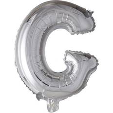 G Bogstavballoner Fiesta Letter Balloons G 100cm Silver