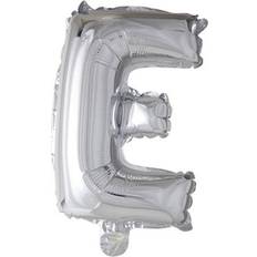 E Bogstavballoner Fiesta Letter Balloons E 100cm Silver