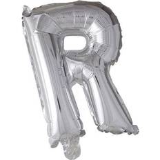 R Bogstavballoner Fiesta Letter Balloons R 100cm Silver