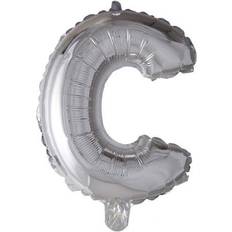 C Bogstavballoner Fiesta Letter Balloons C 100cm Silver