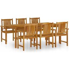 vidaXL 3098680 Patio Dining Set, 1 Table incl. 6 Chairs