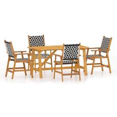 vidaXL 3087124 Patio Dining Set, 1 Table incl. 4 Chairs
