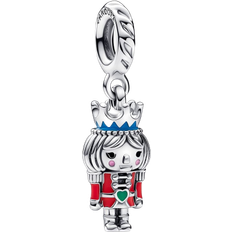 Pandora Festive Nutcracker 2022 Dangle Charm - Silver/Multicolour