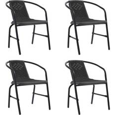 Ratán Sillas de Jardín vidaXL 3107703 4-pack Silla de jardín para comedor