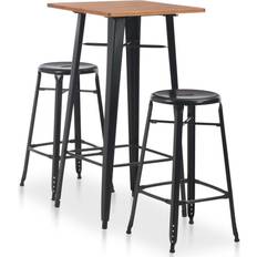 Steel Outdoor Bar Sets vidaXL 276845 Outdoor Bar Set, 1 Table incl. 2 Chairs
