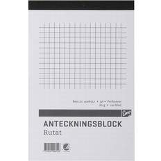 A6 Anteckningsblock NORDIC Brands Notepad Checkered Perforated A6 100pcs