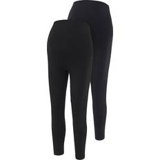 Slim Fit High Waist Leggings 2-pack Sort/Black (20016844)