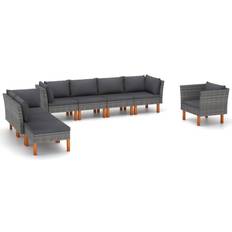 vidaXL 3082086 Lounge-Set, Tisch einschl. 1 Stühle & 6 Sofas