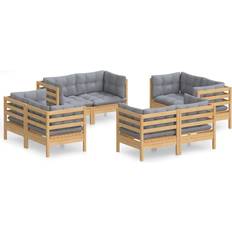 Loungeset Utemöbler på rea vidaXL 3096057 Loungeset, Bord inkl. 8 Soffor