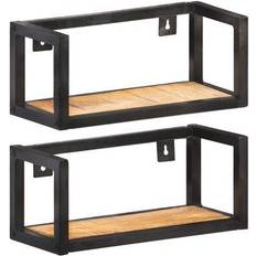vidaXL 40cm 2-Pack Vägghylla 40cm 2st