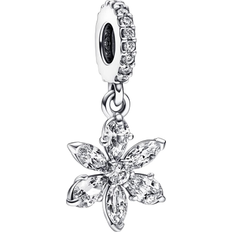 Pandora Sparkling Herbarium Cluster Dangle Charm - Silver/Transparent