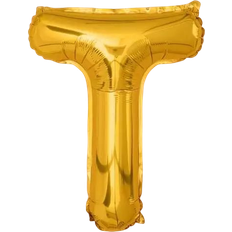 Letter Balloons T 35cm Gold
