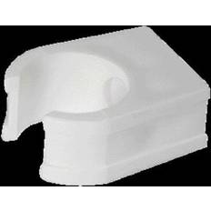 Plastic Floor Drains FloPlast White Solvent weld Waste pipe Clip (Dia)21.5mm Pack of 4