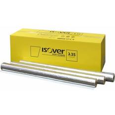 PEM-slange Isover Alu 2 (TapeLock rørskål) 60x30 mm. 1,2mtr. M/alu-folie. Max. 500°C Med tape