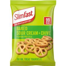 Cheap Sweets Slimfast Baked Sour Cream Chive Flavour Pretzels