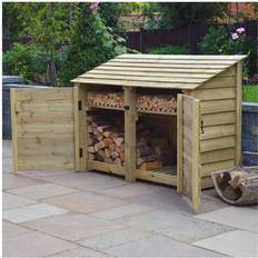 Rutland County Garden Furniture Hambleton 4ft with doors + Kindling Shelf (Building Area )