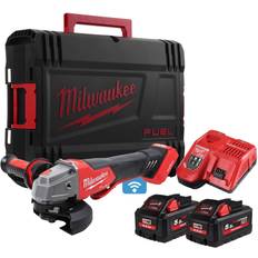 Milwaukee Anti-vibration Handle Angle Grinders Milwaukee M18 ONEFSAG115XPDB-552X (2x5.5Ah)