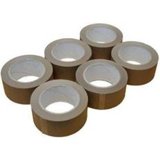 Shipping & Packaging Supplies The Home Fusion Company Buff Brown Packing Tape 48mm x 40m x 3" Core 6-pack