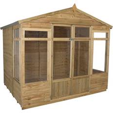 Forest Garden Wood Large Cabins Forest Garden Oakley 8x6ft Double Door Summer House (Building Area )