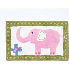 Rugs Kid's Room Homescapes Cotton Tufted Washable Pink Elephant Children Rug