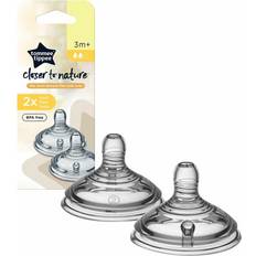 Baby Bottle Accessories Tommee Tippee Closer to Nature Easi-vent Medium Flow Teats 3M