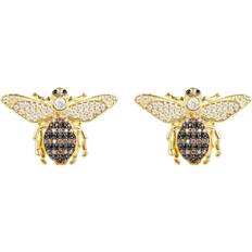 Honey Bee Stud Earrings - Gold/Multicolour